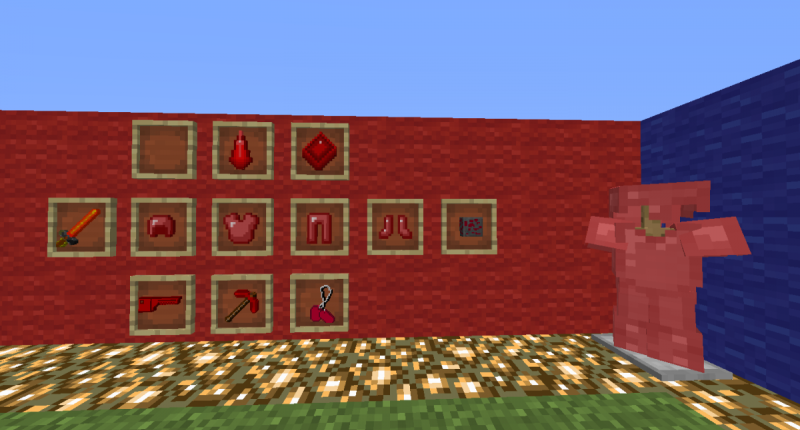 Red is stronger than yellow. ( Any one of the armor four pieces gives Fire resistance, Great for Nether exploration.)