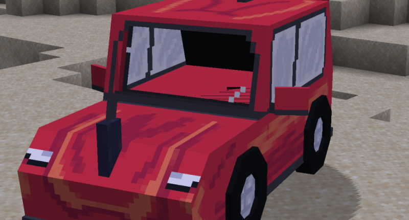The vehicle in-game