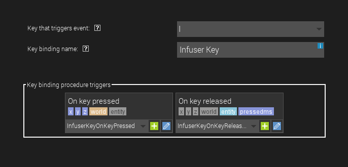 Improved key binding procedure triggers