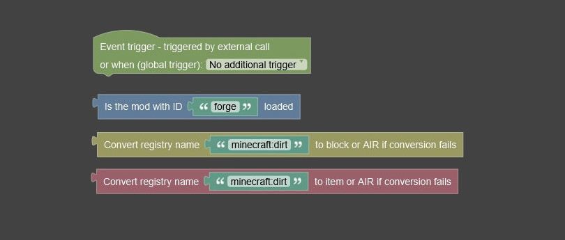 The brand new feature mod element in MCreator