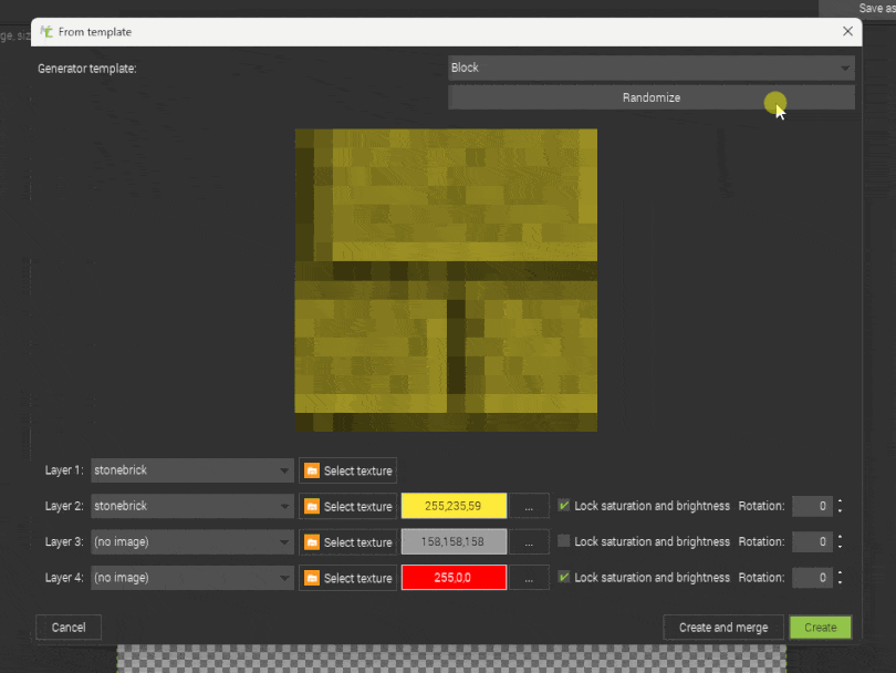 New Minecraft texture maker presets for making custom Minecraft block, ore and gem textures