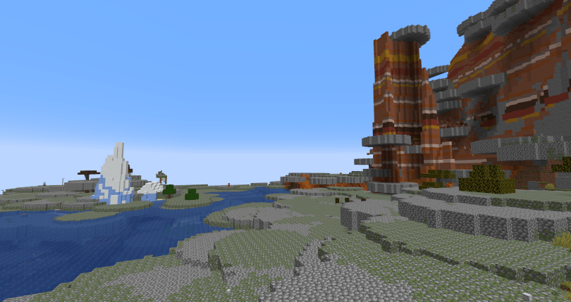 Disk feature made with MCreator generating in Minecraft overworld in specified Minecraft biomes