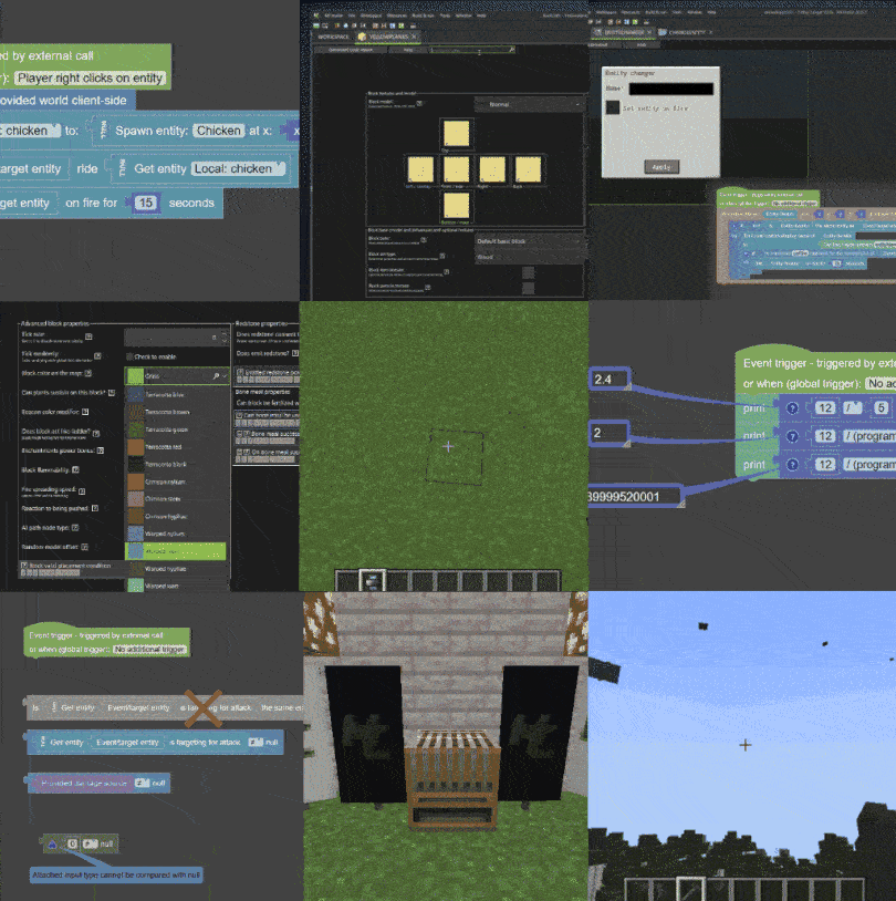 Minecraft mod making software, MCreator mod maker features of the 2025.2 pre-release