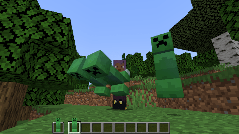 Custom Minecraft items with Java creeper model