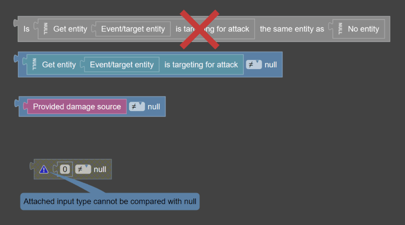 New null check procedure blocks in MCreator 2025.2