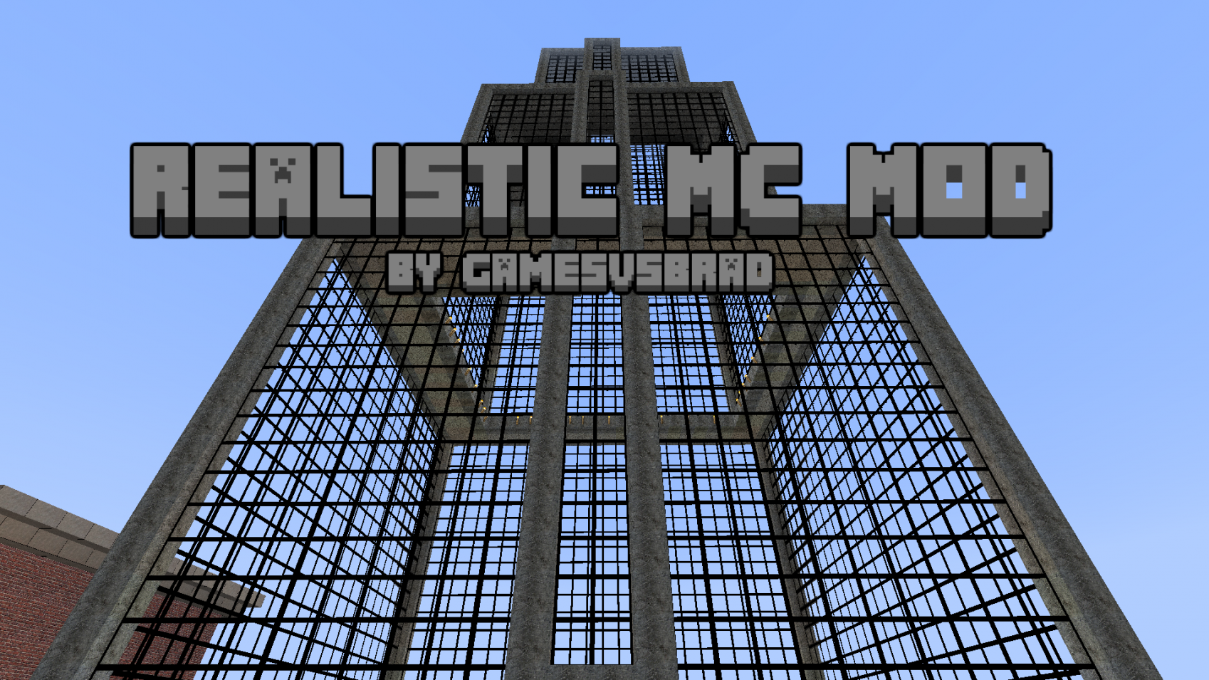 What is the title of this picture ? Realistic MC Mod | MCreator