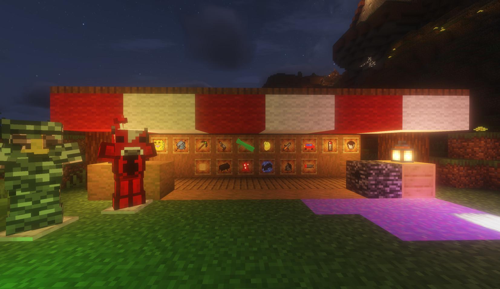 16 item, two armor sets and 3 three new blocks