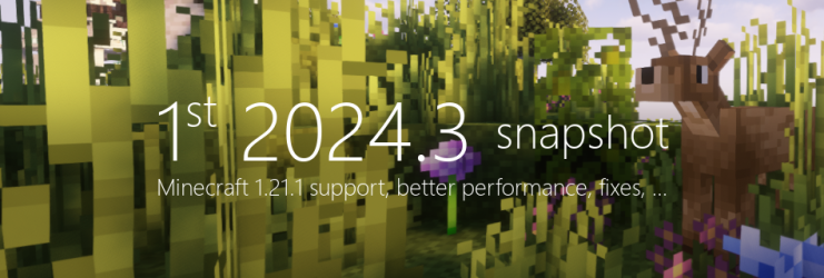 1st MCreator 2024.3 snapshot - Minecraft 1.21.1 support