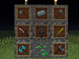 The items currently combined from the "lucky" and "mo' Swords" expansion