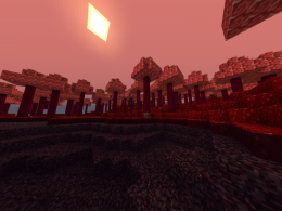 The bloodlast biome, one of the new forest...