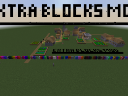 Extra Blocks Mod (Showcase of all blocks in a row)