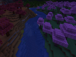Two of the biomes the maple forest and cherry forest.