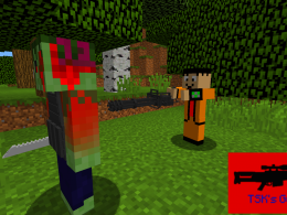Me Threatening a Zombie Soldier