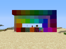 This are some of the color blocks, the three minerals and three food items.