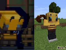 The bee armor from the 2021 mob vote videos