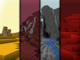 New biomes to explore in the main dimension.