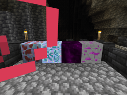 Four ores grouped together