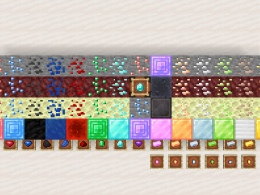 New blocks (ores and their respective blocks) and materials