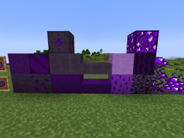 All of the indigo blocks and items