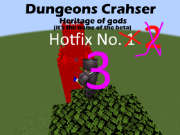 Dungeons Crasher: Heritage of gods HOTFIX 3