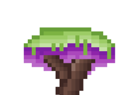 my pixelart of a wisteria tree