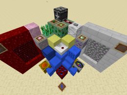 Many new blocks, items, and dimensions are added to the game.