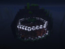 A water dome found in an ocean biome