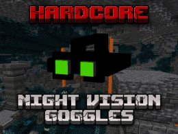 Goggles with limited night vision and an on/off key bind