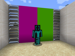 Player in front of new blocks