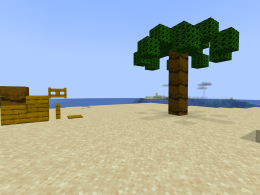 This mod adds palm trees, complete with their own wood set.