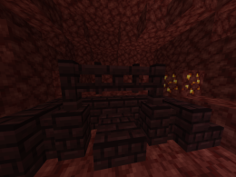 Yay, nether brick fence gate :D