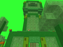 amazing build that naturally spawns in-game in the slime dimension!