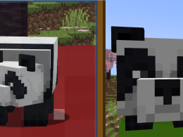 Pandas with different scales.