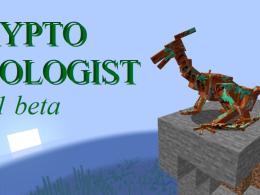 Logo. Copperdactyl sitting on the cliff