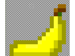 the banana shoots projectiles and turns mobs into bees
