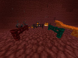 All the new nether brick fence gates!