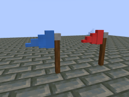 Red and Blue Flag