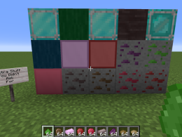 Some of the blocks in the mod