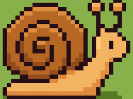 Slow Start logo ( Snail on a green background)