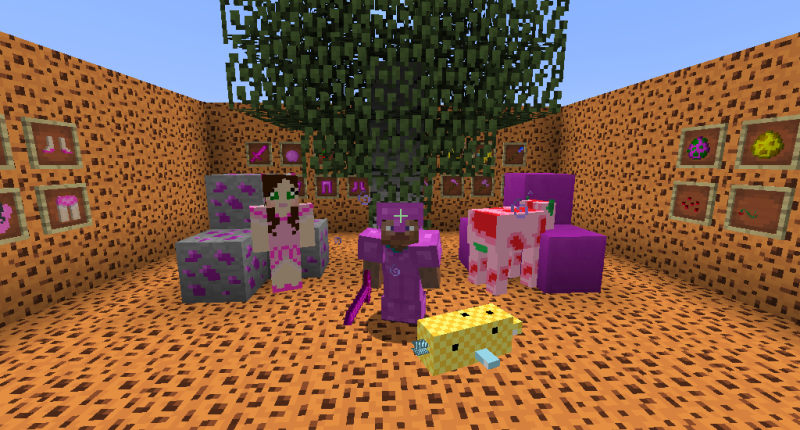 Lucky Block Pink Mod For Minecraft 1.8.9, 1.7.10