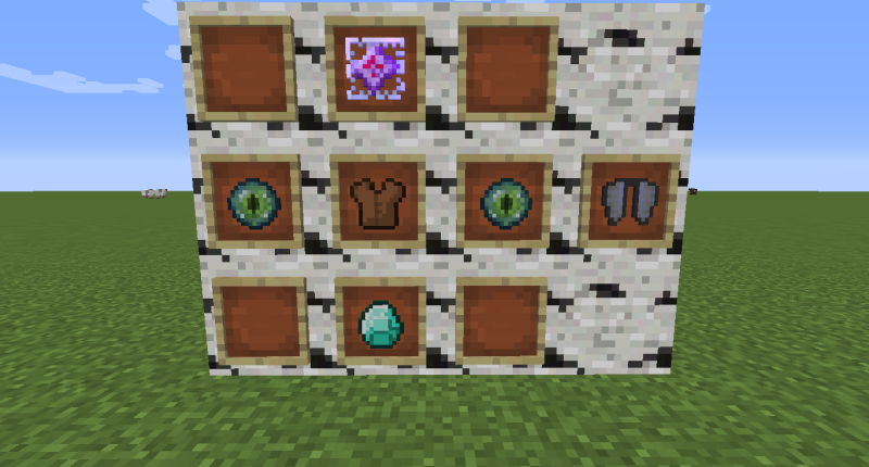 This is a picture on how to craft an elytra with the mod.