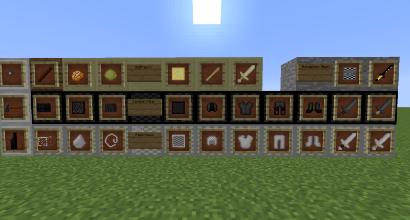 Technologic Materials mod items.