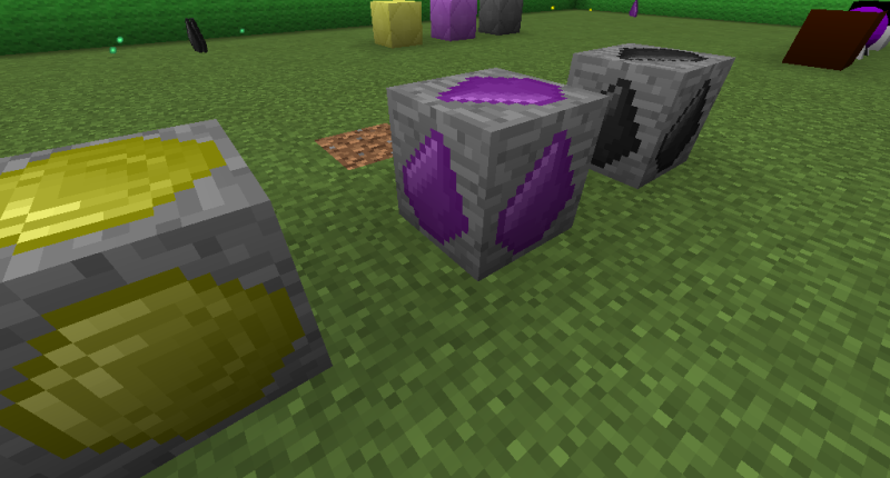 Ores (and in the background are the blocks)