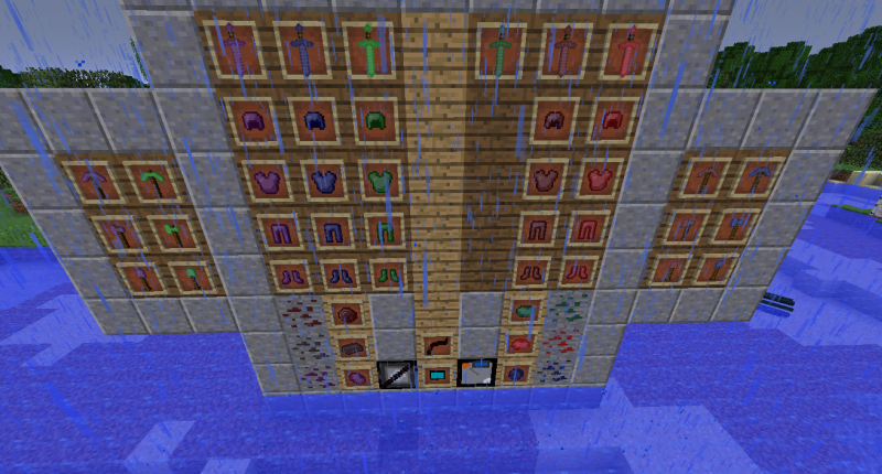 Some of the items and blocks of the mod in v1.1.1 [Recommended version]