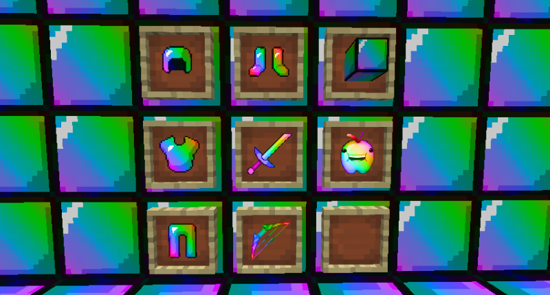 minecraft rainbow apple