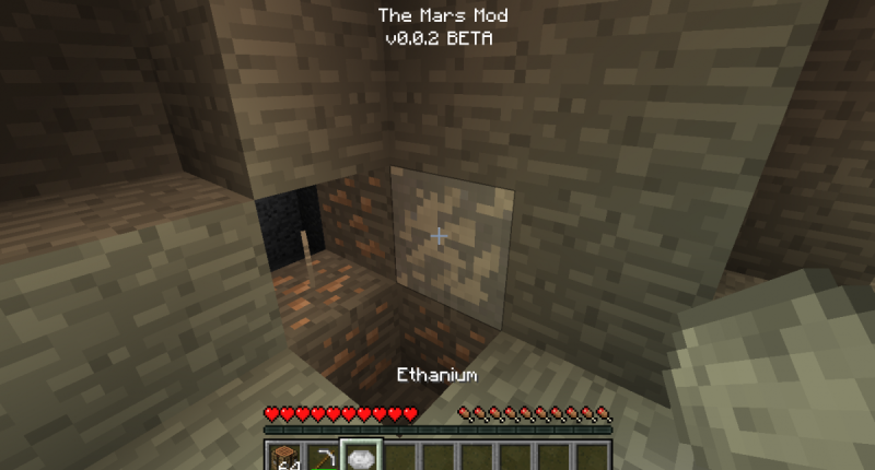 Ethanium Ore that can be crafted to make a portal