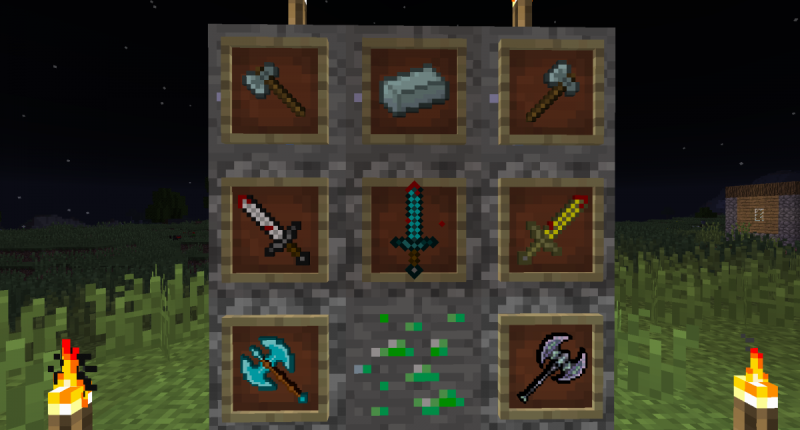 The items currently combined from the "lucky" and "mo' Swords" expansion