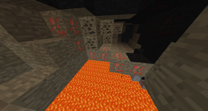 The orange ore that spawns in the caves