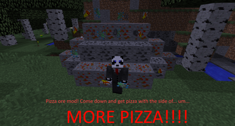 This mod adds pizza & silicon (which i made to help me in galacticraft)