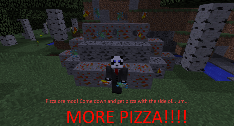 Pizza Ore Mod This mod adds pizza & silicon (which i made to help me in galacticraft)
